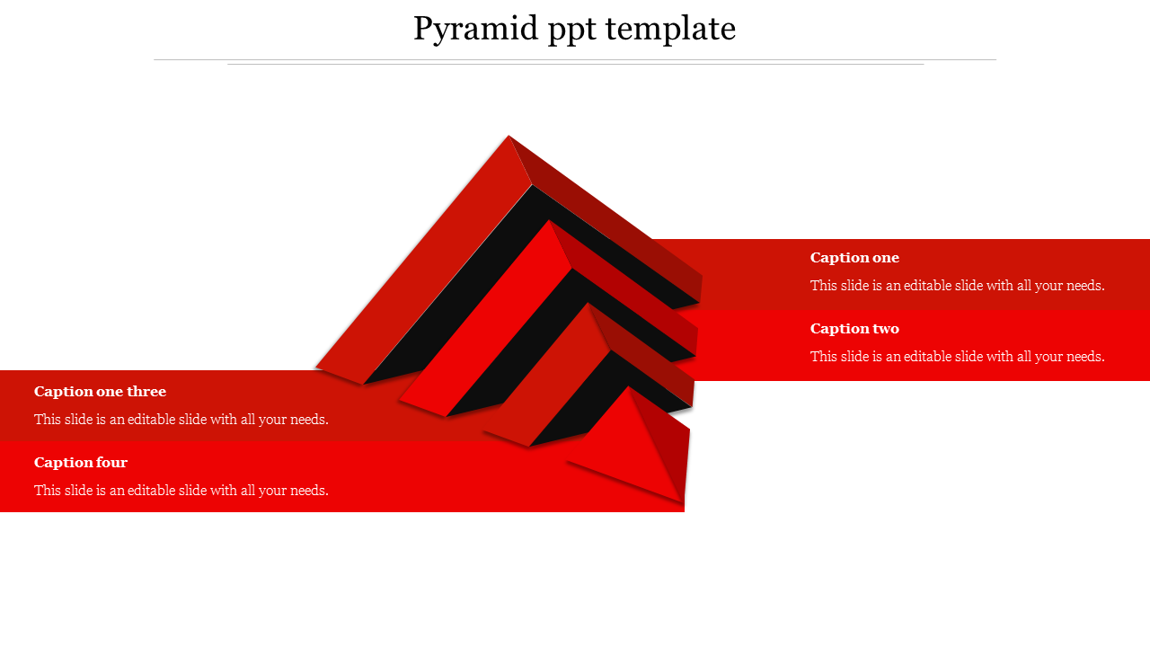 Free - Attractive Pyramid PPT Template For Presentation Slide